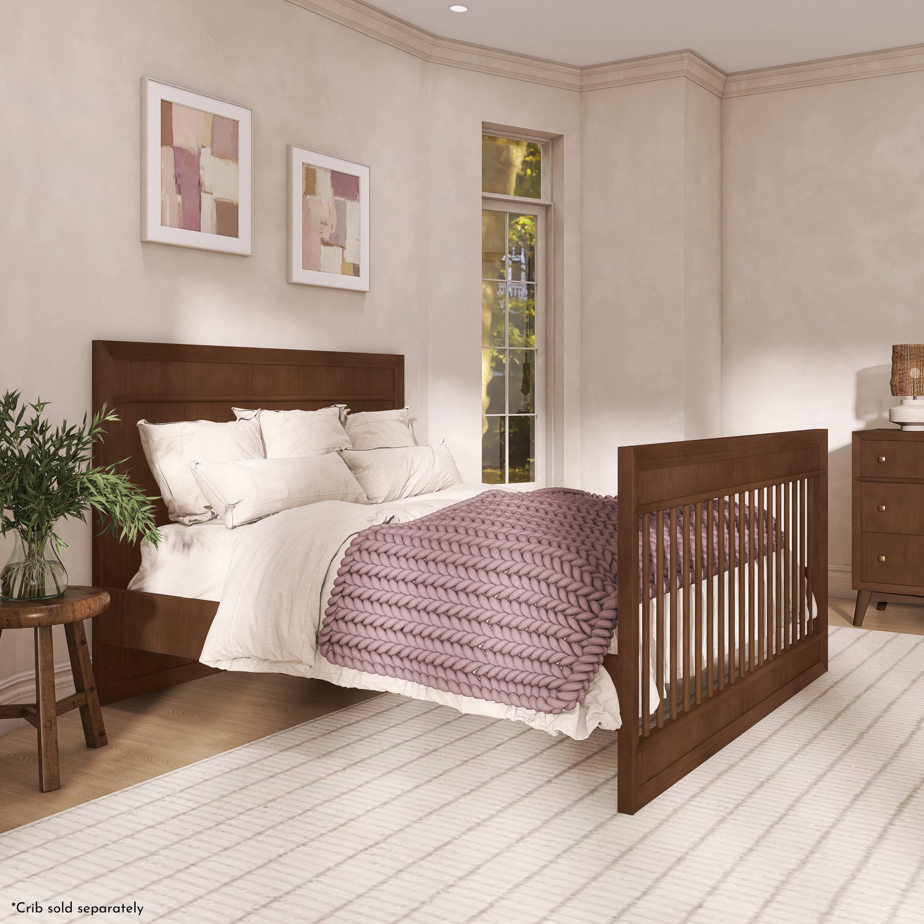 Evolur Bed Rails, Roasted Walnut