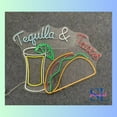 thumbnail image 4 of Shinelab Tequila And Tacos Neon Sign, Tequila Wall Art, Mexican Tacos Restaurant Wall Decor 0403, 4 of 4