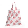 thumbnail image 2 of Coral Reusable Market Bag, Underwater Theme Seaweeds and Dots Algae Tropical Ocean Life Aquatic Art, Printed Foldable Bag for Shopping and Grocery Large Capacity, Coral Red White, by Ambesonne, 2 of 4