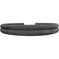 thumbnail image 3 of Meridian Furniture Bale Grey Chenille Fabric Modular Sofa, 3 of 13