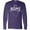 Purple, variant on Inktastic It's Home- State of Wisconsin Outline Long Sleeve T-Shirt