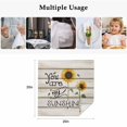 thumbnail image 6 of Cloth Napkins Set of 8 - 20x20 Inches, Sunflowers Washable Reusable Table Napkins, Modern Bee You Are My Sunshine Wooden Grain Soft & Absortbent Dining Napkin for Party Wedding Hotel Restaurant, 6 of 9