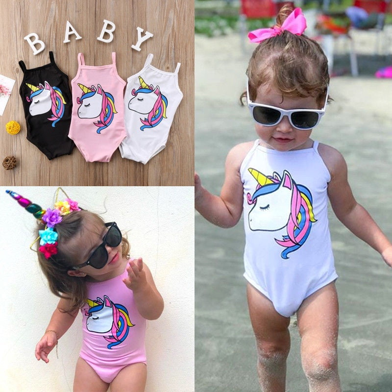 unicorn bathing suit for kids