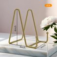 thumbnail image 2 of TOBDPYG Display Stand Plate Holder,Decorative Metal Frame Easel for Photo,Book,Tabletop Art,Pictures,Cutting Board(4 inches), 2 of 7