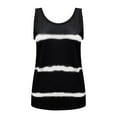 thumbnail image 5 of Workout Tops for Women Viikei Womens Tank Tops Plus Size Elegant Sleeveless O-Neck Sling Tops forWomen Comfy Loose Fit Shirt Stylish Striped Print Graphic Vest Tops forSpring Summer Womens Tank Tops, 5 of 6