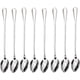 thumbnail image 1 of Set de 8 Cucharas Largas Acero Inoxidable Titanizado para Té Helado Cócteles Café y Helados, 1 of 5