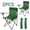 GREEN, variant on MF MENTAFLOW 2pcs Outdoor Foldable Camping Chair With Storage Bags, Suitable For Courtyard BBQ Party, Camping & Outside Events Supplies, Garden Chairs, Summer Go-out Essentials, Summer Vacation Suppl
