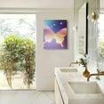 thumbnail image 4 of ZFLMY Butterfly Stars Hologram Art Modern Canvas Prints Wall Art Home Decor Living Room Bathroom Bedroom Office 12x16in, 4 of 5
