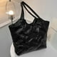 thumbnail image 5 of Bolso de axila para mujer, bolso de viaje informal de invierno de gran capacidad a la moda (negro), 5 of 8