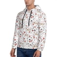 thumbnail image 3 of Lsque Cat Bear Rabbit Pattern Casual Men's Hoodie,Hooded Sweatshirt with Kangaroo Pocket,Pullover Hoodie-Small, 3 of 7