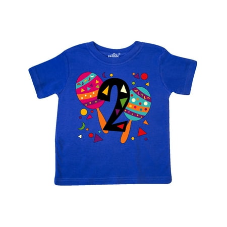 

Inktastic Second Birthday Cinco de Mayo- Maracas Gift Toddler Boy or Toddler Girl T-Shirt
