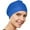 Royal Blue, variant on Beemo Cap for Women - Polyester Latex Lined Swim Bathing Cap Turban with Adjustable -Royal Blue