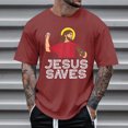 thumbnail image 1 of Wyzesi T-Shirt Bleu Garçon Mode Homme T-Shirt Imprimé, 1 of 5