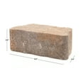 thumbnail image 4 of Pavestone 9" Edmond Antique Terra Cotta Concrete Retaining Wall, 4 of 6