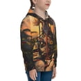 thumbnail image 3 of Lsque Flower Field Poodle Patten Youth Hoodie Sweatshirt Pullover with Kangaroo Pocket Boys and Girls Hoodie Warm Hoodie for Kids-Large, 3 of 6