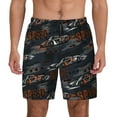 thumbnail image 3 of Uemuo Cool Sports Car Pattern Mens Swim Trunks Quick Dry Board Shorts with Mesh Lining, Stretch Beach Shorts Quick Dry No-Chafing Board Shorts-Medium, 3 of 9