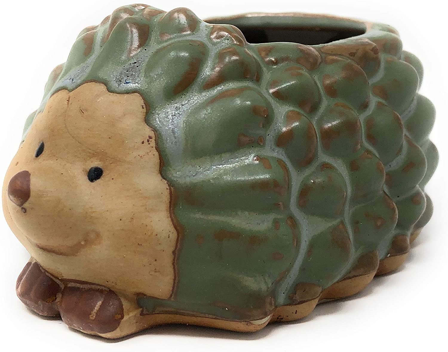 Cute Animal Succulent Planter Pots 3 Pack Turtle Planter Snail Pot Porcupine Planter with Drainage Hole for 2" Small Plants