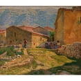 thumbnail image 3 of Kristian Zahrtmann 14x12 Black Modern Framed Museum Art Print Titled - Sunshine Morning in Civita D 'Antino (1904 - 1905), 3 of 5