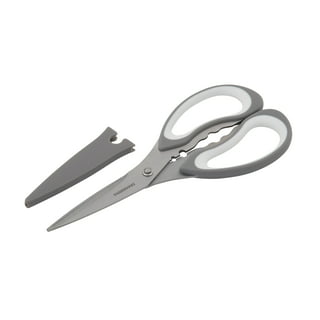 Farberware Classic 2-Piece Stainless Steel Kitchen Shear/Scissor Set with Metallic Stainless Steel and Red Handles