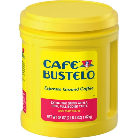 Café Bustelo Espresso Ground Coffee, 36 Ounce Canister (Pack of 3)