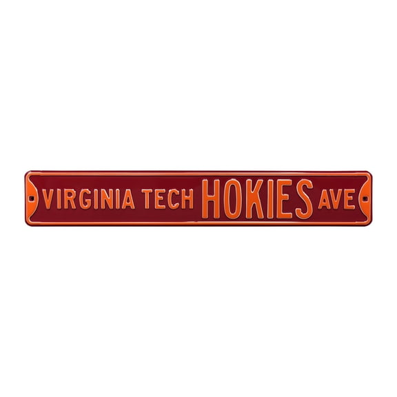 Maroon Virginia Tech Hokies 6" x 36" College Ave Street Sign