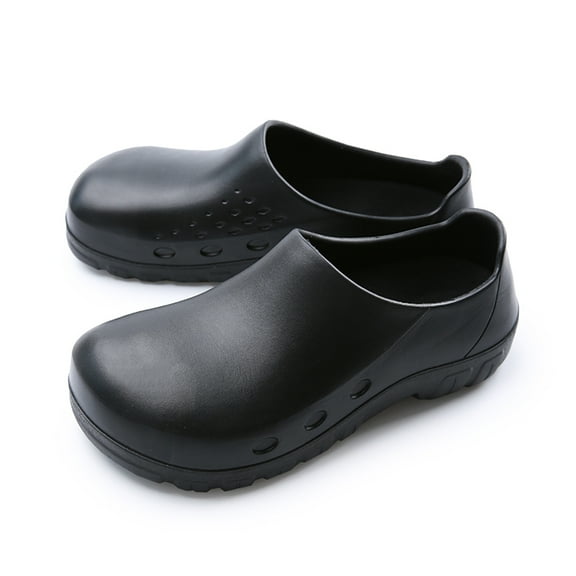 Cyiecw Chef Shoes Men Oil Water Resistant Non-Slip Safety Work Shoes for Kitchen Garden Bathroom Hospital