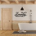 thumbnail image 4 of HELLOYOUNG 15 - Inch Modern Retro Black Iron "Laundry" Sign Metal Wall Art with Cursive Lettering Rustic Metal Sign Laundry Room Decor Creates Practical & Stylish Atmosphere, 4 of 20