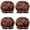 Halloween Red Pumpkins, variant on Shower Caps,Halloween Red Pumpkins Pattern Waterproof Shower Cap for Women 4 Pieces,Double Reusable Hair Cover for Shower PEVA Elastic Stretch Hem