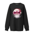 thumbnail image 5 of Antqov Fleece Sweatshirts for Women, Christmas Funny Print Crewneck Pullover Long Sleeve Oversized Sweatshirt, Winter Party Fashion Casual Comfortable Lightweight Tops, 5 of 5
