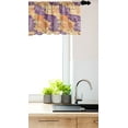 thumbnail image 3 of Ambesonne Snakeskin Print Window Valance, Close Abstract Wild Animal Reptile Skin Illustration, Curtain Valance for Kitchen Bedroom Decor with Rod Pocket, 54" X 18", Pastel Yellow Dark Peach, 3 of 3