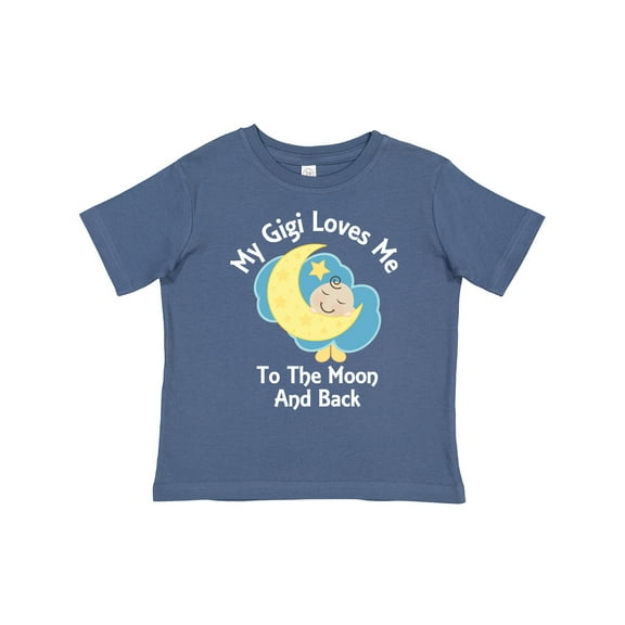 Inktastic Gigi Loves Me to the Moon and Back Boys or Girls Toddler T-Shirt