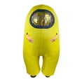 thumbnail image 6 of YuMe Among Us Inflatable Cosplay Costume Crewmate, Adult Halloween, Yellow 1-Pack, 6 of 13
