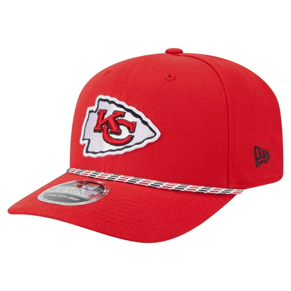 Men's New Era Red Kansas City Chiefs Gameday Multi Rope 9SEVENTY Stretch-Snap Hat