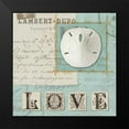 thumbnail image 2 of Wild Apple Portfolio 12x12 Black Modern Framed Museum Art Print Titled - Beach Journal I, 2 of 5