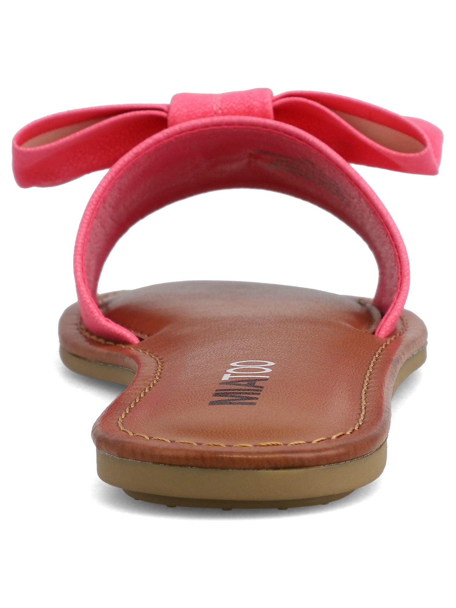 MIA TOO Women's Blonddie Flat Bow Slide Sandal