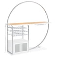 thumbnail image 4 of Risley 2-door Circular LED Wine Cabinet White High Gloss, 4 of 20