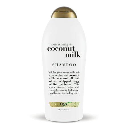 OGX Nourishing + Coconut Milk Shampoo, 25.4 FL OZ (Best Coconut Oil Shampoo)