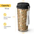 thumbnail image 3 of Christmas 18oz Double Drinking Coffee Mug – Vacuum Insulated Stainless Steel Travel Cup with Leakproof Lid, 316 Steel Thermos Tumbler for Hot & Cold Beverages, 3 of 7