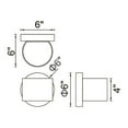 thumbnail image 5 of LED Wall Sconce with White Finish, 5 of 6