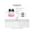thumbnail image 2 of LilyLLL Womens Fashion Gradient Printed Long Sleeve V Neck T Shirt Pullover Tops, 2 of 2