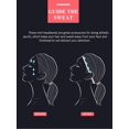 thumbnail image 4 of 4 diademas deportivas elásticas, bandas gruesas antideslizantes para el cabello para mujeres y hombres (negro, blanco), 4 of 5