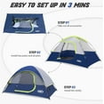 thumbnail image 3 of UNP Camping Tent 4 Person, Waterproof Windproof Tent with Rainfly Easy Set up-Portable Dome Tents for Camping, 3 of 7
