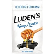 Ludens Honey Licorice Throat Drops Bag, 30 Ea, 2 Pack