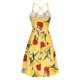 thumbnail image 5 of VISgogo Vestido sin mangas de verano para mujer, estampado de flores/leopardo para adultos, cuello en V, correa de espagueti cruzada, una pieza con bolsillos VISgogo  moda, 5 of 6