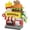 Burger Shop, variant on Burger Shop City Street View House Mini Building Micro Blocks Toy Store Set Shop for Home Decor Toys Birthday Gifts for Adults and Kids