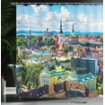 thumbnail image 3 of Ambesonne European Shower Curtain, Town Tallinn Estonia, 69"Wx75"L, Multicolor, 3 of 4