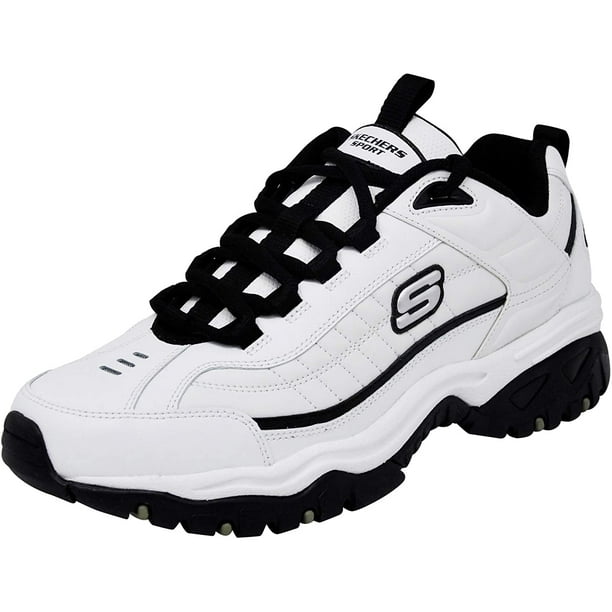 Skechers - Skechers Men's Energy Afterburn Sneaker, White/Black, 12 M ...