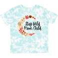thumbnail image 3 of Inktastic Baby Stay Wild Moon Child Crescent Moon with Flowers Girls Toddler T-Shirt, 3 of 5