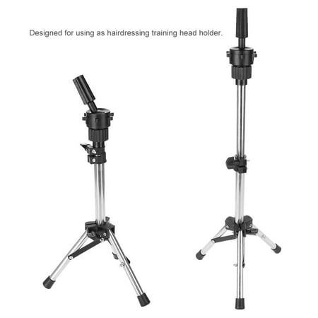 Tri Color Head - Adjustable Tripod Stand Holder Hairdressing Training Head Mold Mannequin, Salon Model Mannequin Head Tripod Stand