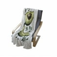 thumbnail image 4 of Avocado Soft Flannel Fleece Throw Blanket, Retro Style Hand-Drawn Doodle Image of Tropical Foliage and Fruit Elements Theme, Cozy Plush for Indoor and Outdoor Use, 70" x 90", Multicolor, by Ambesonne, 4 of 6